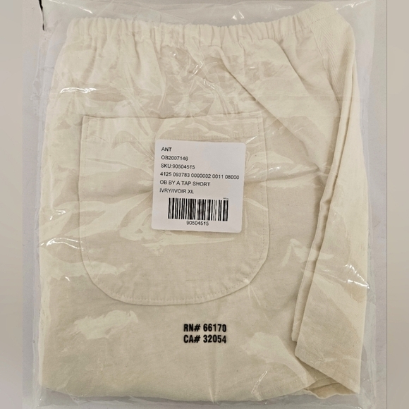 Anthropologie Linen Blend Micro Tap Shorts in Ivory NWT - Picture 16 of 16